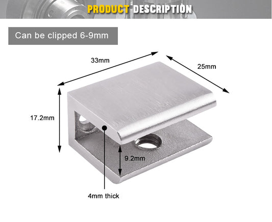 zinc alloy glass clamps