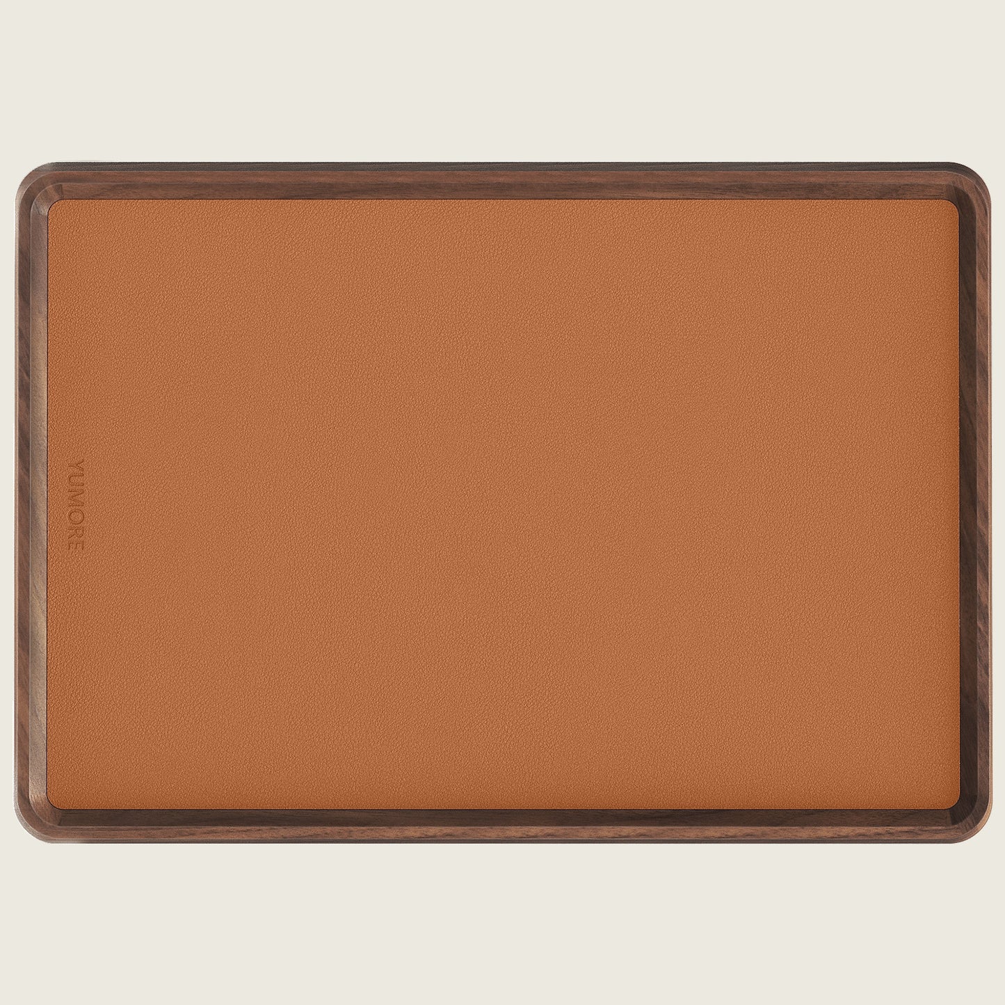 YUMORE Walnut leather tray(Extra large)