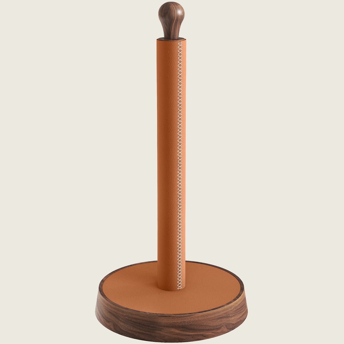 YUMORE Walnut leather Paper Towel Holder