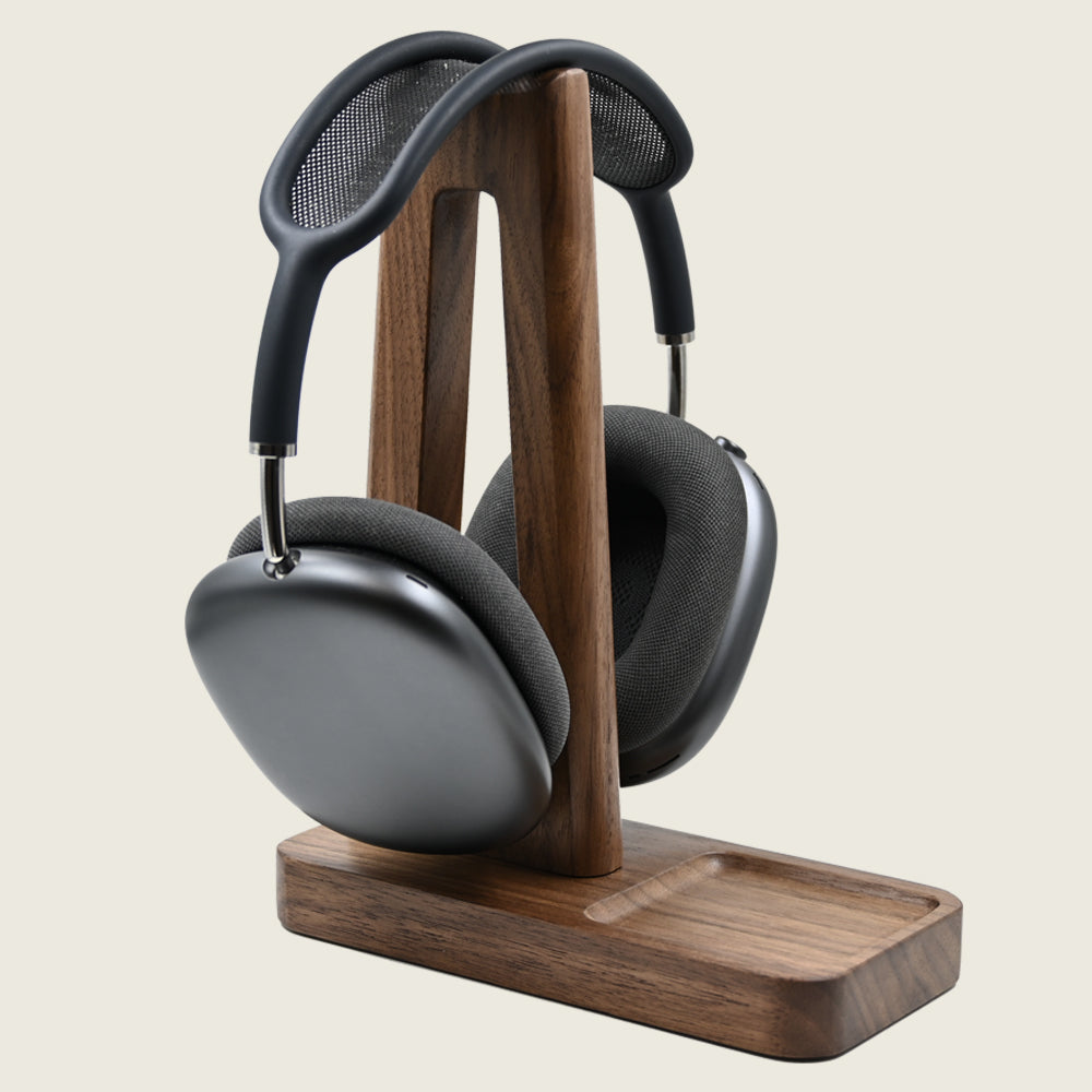 Wood headphone online stand