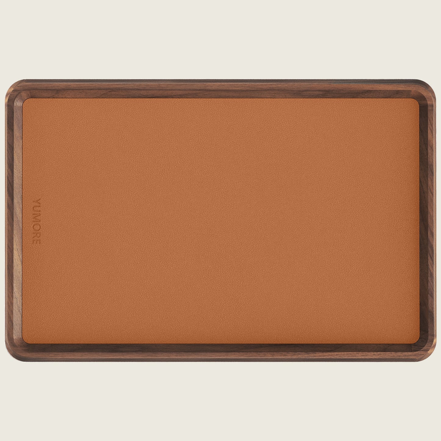 YUMORE Walnut leather tray(Large)