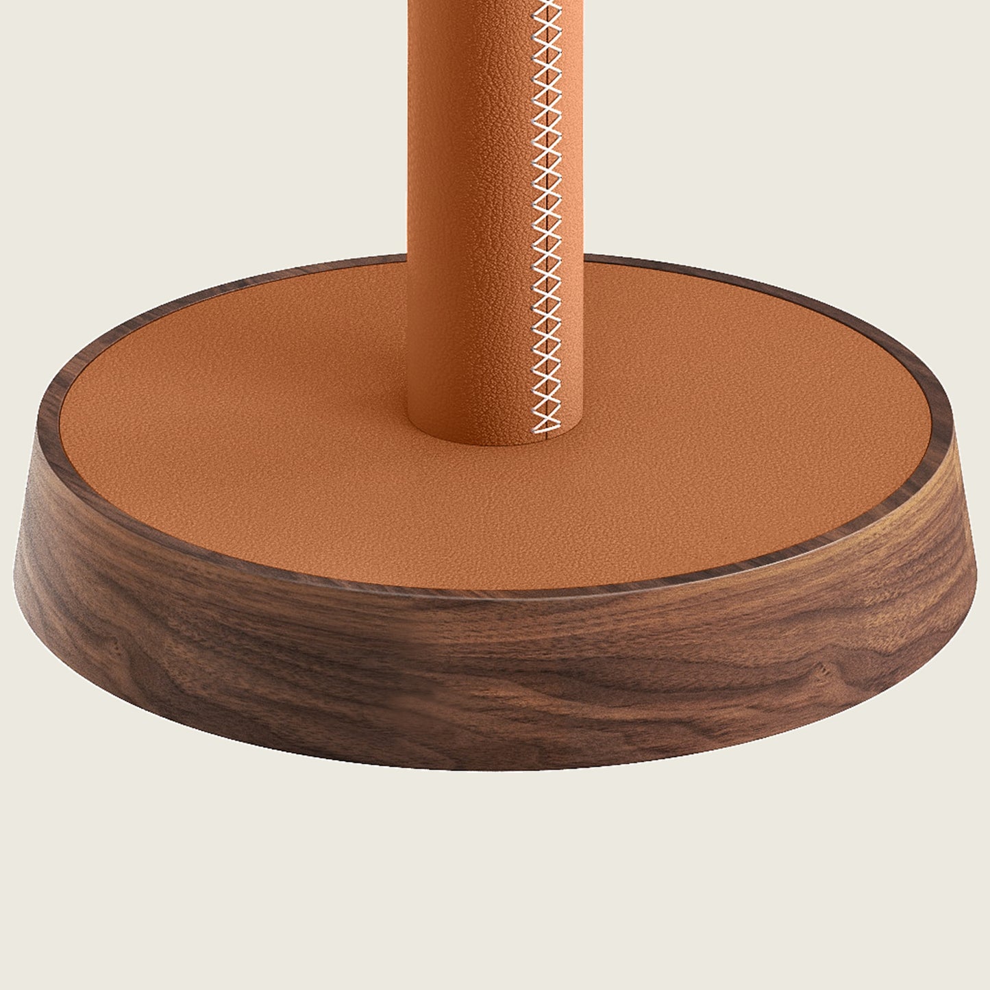 YUMORE Walnut leather Paper Towel Holder