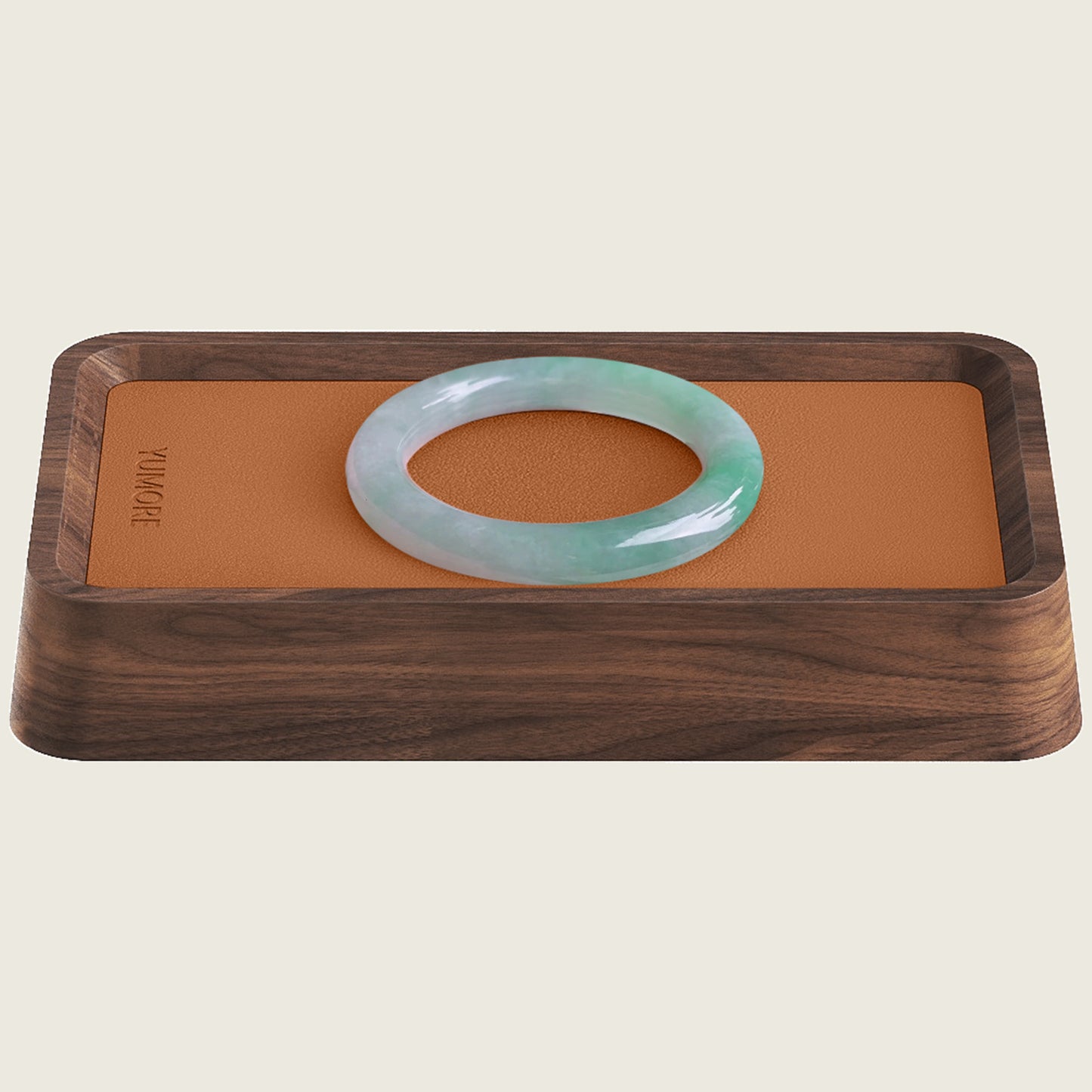 YUMORE Walnut leather tray(Small)